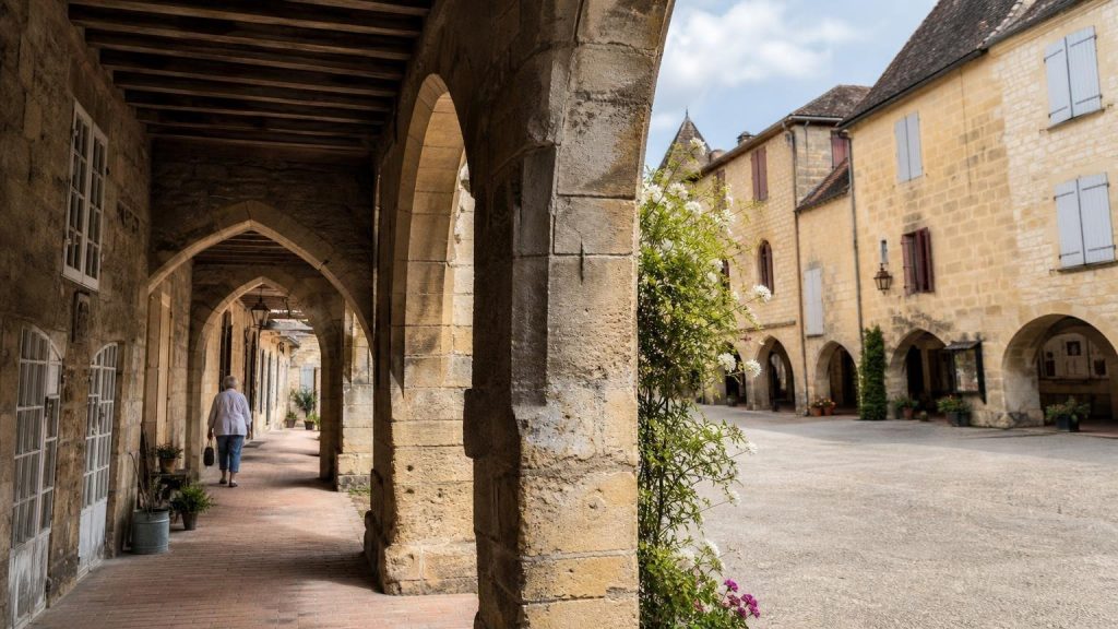 Plus dorée que Sarlat moins bondée que La Roque-Gageac : cette bastide du Périgord garde ses arcades du XIIIe siècle pour elle une fois les cars repartis