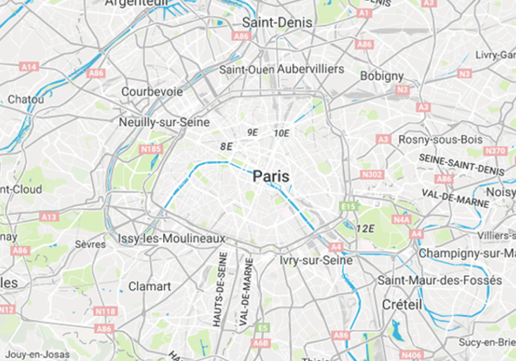 plan itinéraire ratp de Bibliotheque-Francois Mitterrand à Charles de Gaulle-Etoile