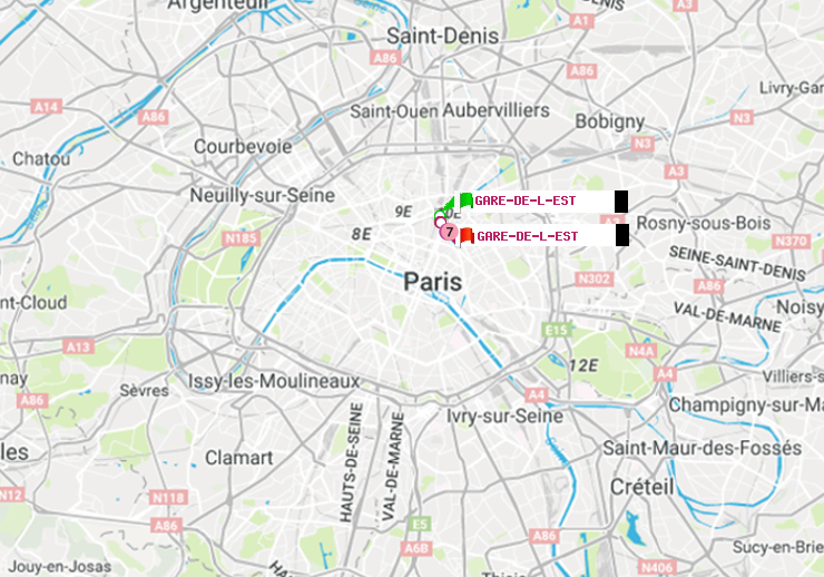 plan itinéraire ratp de Gare de l